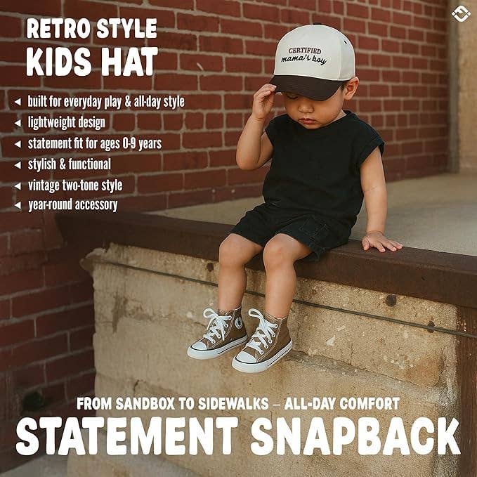 Kids Certified Mamas Boy Brown/Beige Cap