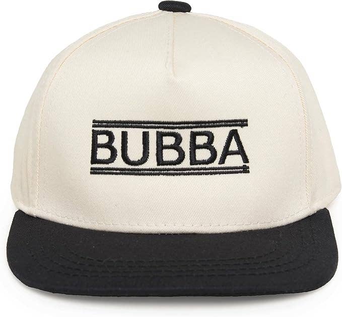Kids/Baby Two Tone Vintage Cap - Bubba (Black/Beige)