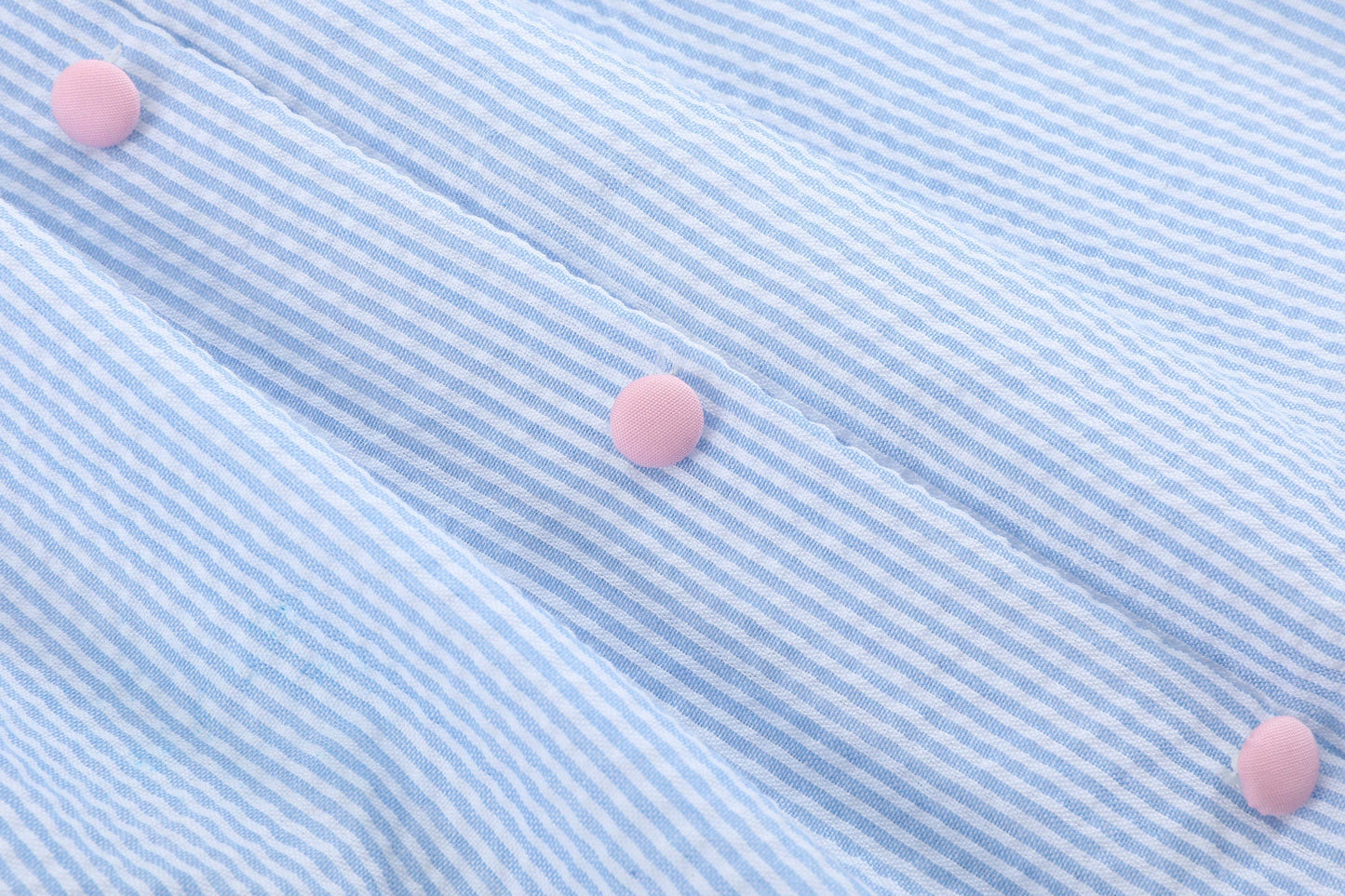 Blue Bunnies Seersucker Girls Dress