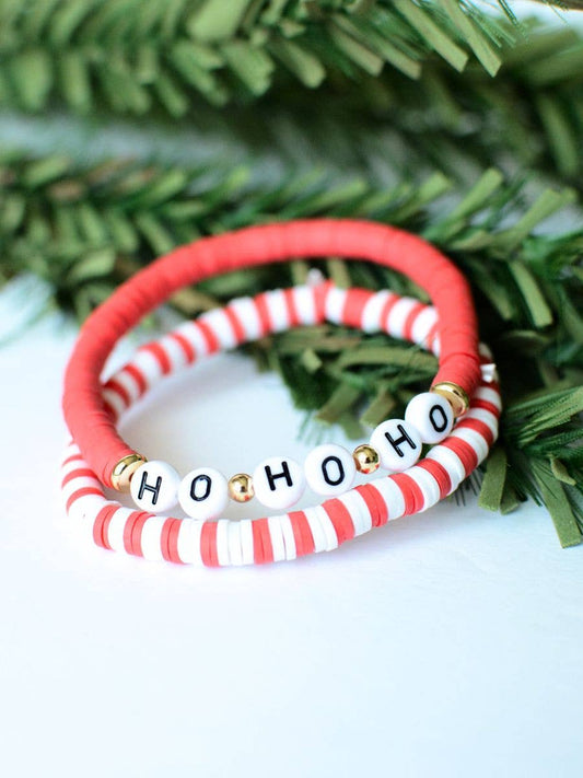 Ho Ho Ho Christmas Bracelet Set