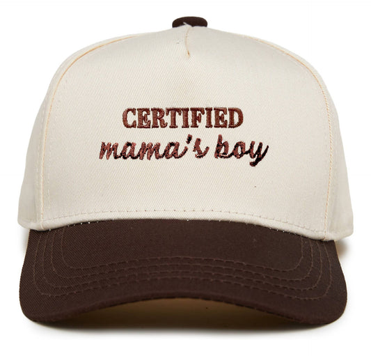 Kids Certified Mamas Boy Brown/Beige Cap