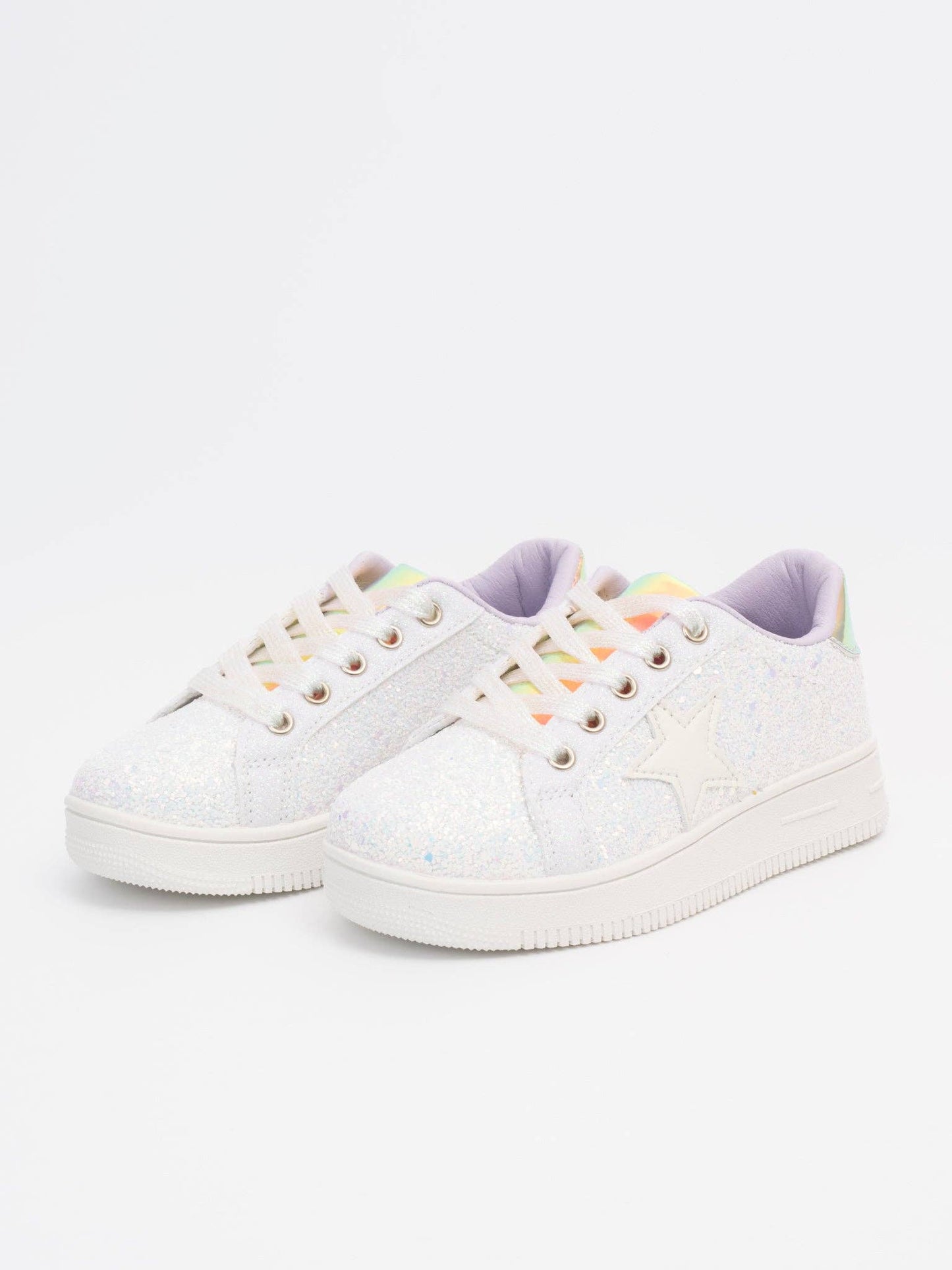 Girls' Sparkle Star Sneaker - Unicorn Glitter