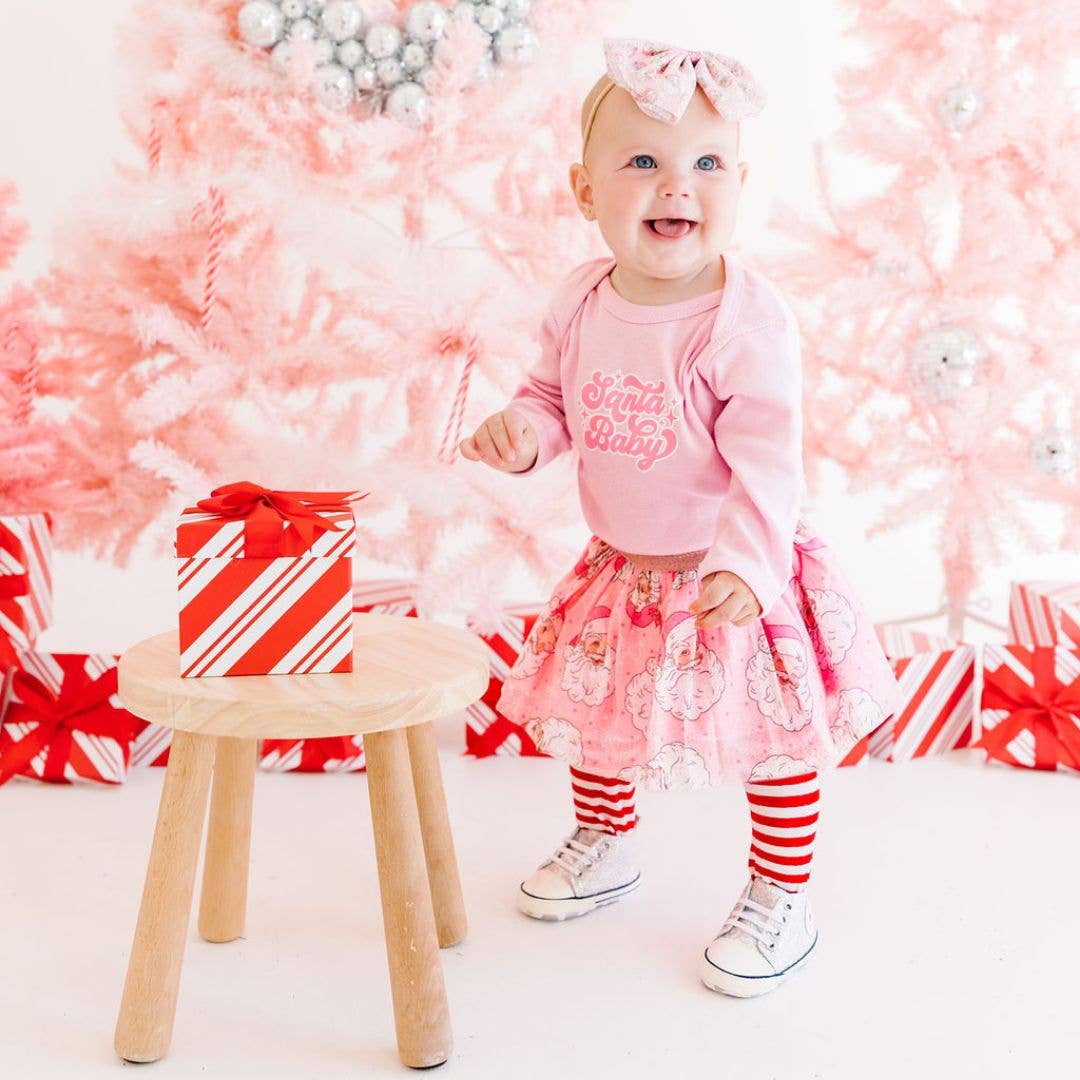 Retro Santa Christmas Tutu Skirt - Dress Up - Kids Clothing: 0-12M