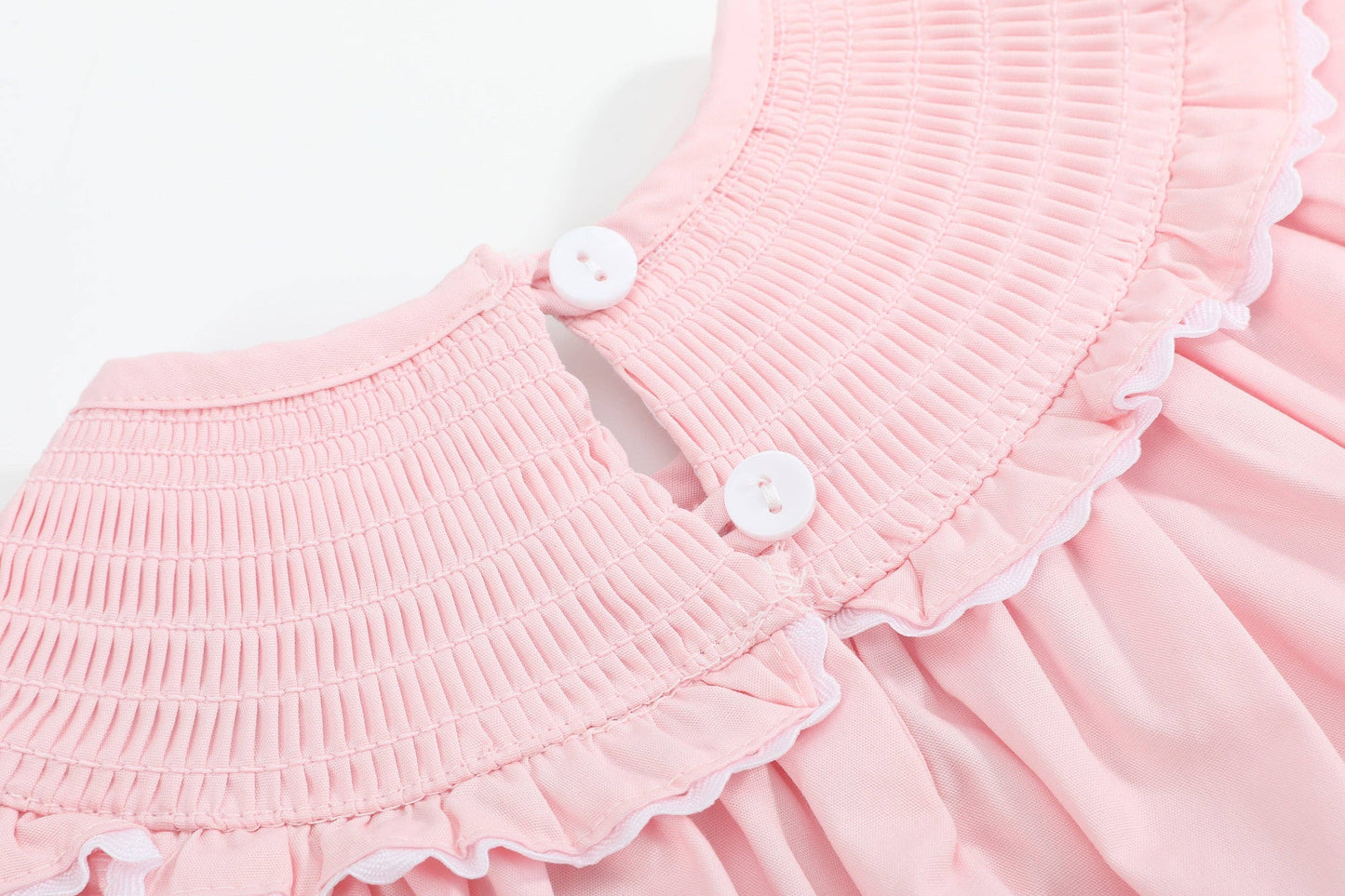 Pink Butterflies Smocked Romper