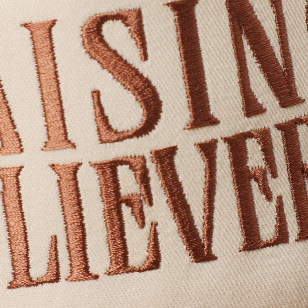 RAISING BELIEVERS Women's Cinnamon Brown Suede Two-Tone Trucker Hat