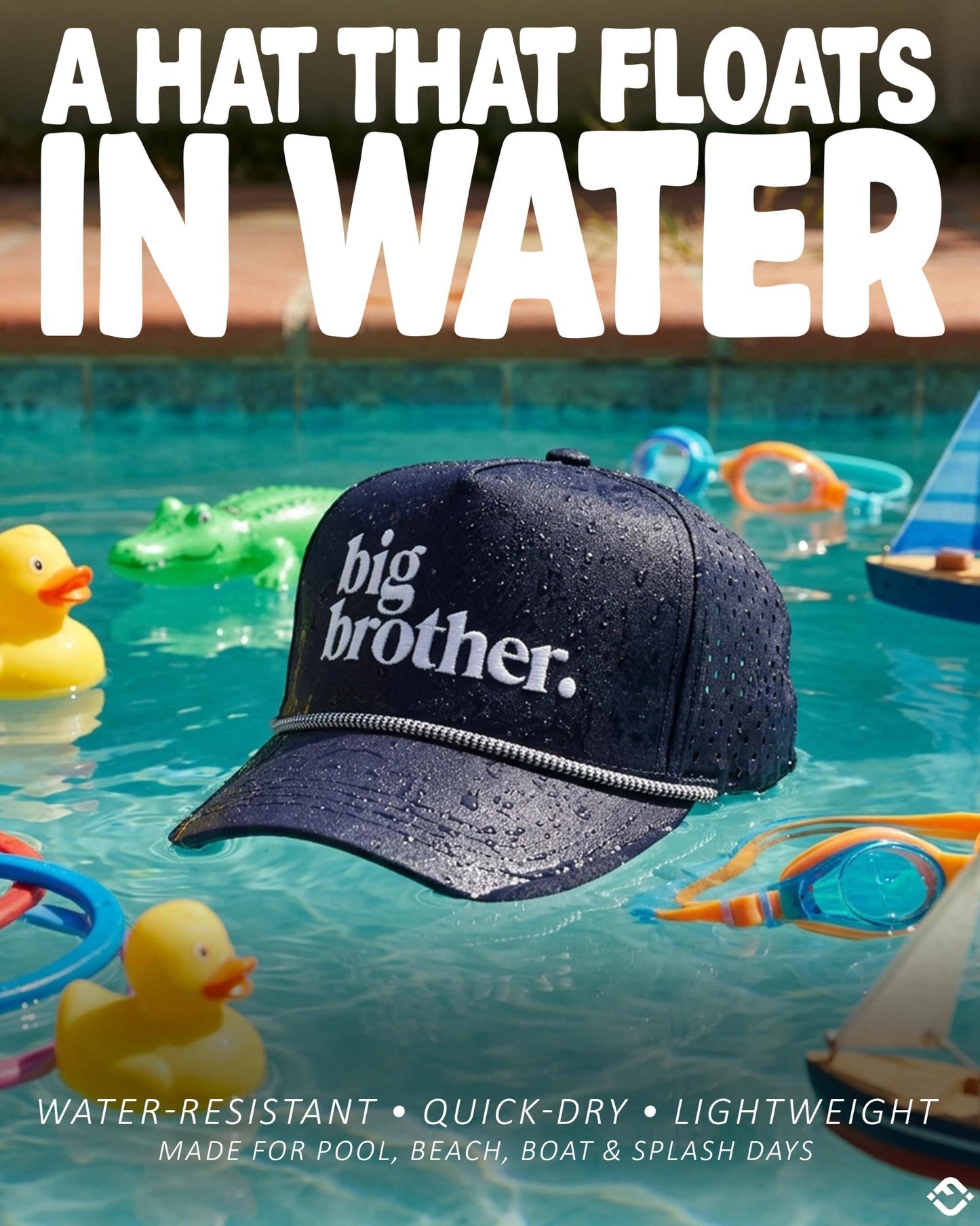Big Brother White & Navy Hat