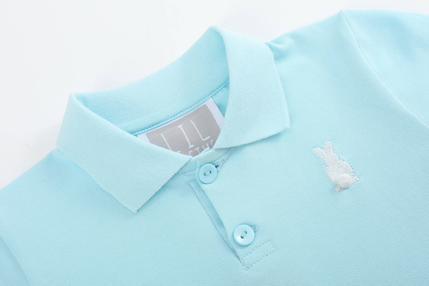 Light Blue Easter Bunny Polo Shirt