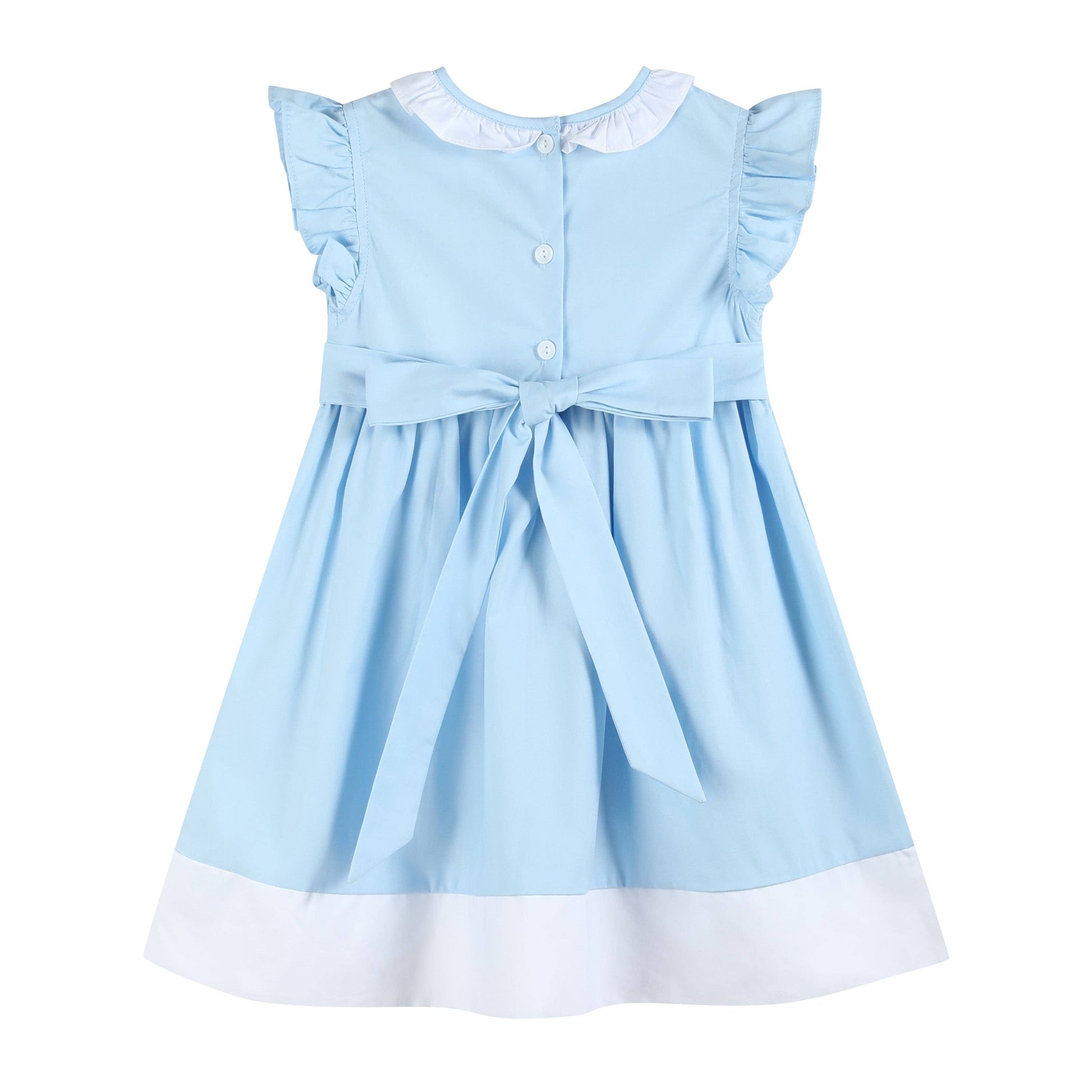Blue Big Sister Smocked Dress – Little Pookie Kids
