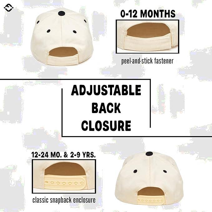 Baby 2-Tone Cap: Put It on My Papa's Tab (Green/Beige)