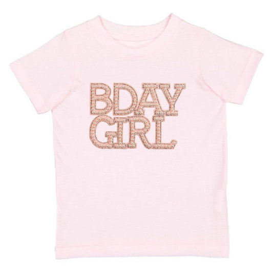 Pearl B-Day Girls Patch Short Sleeve T-Shirt