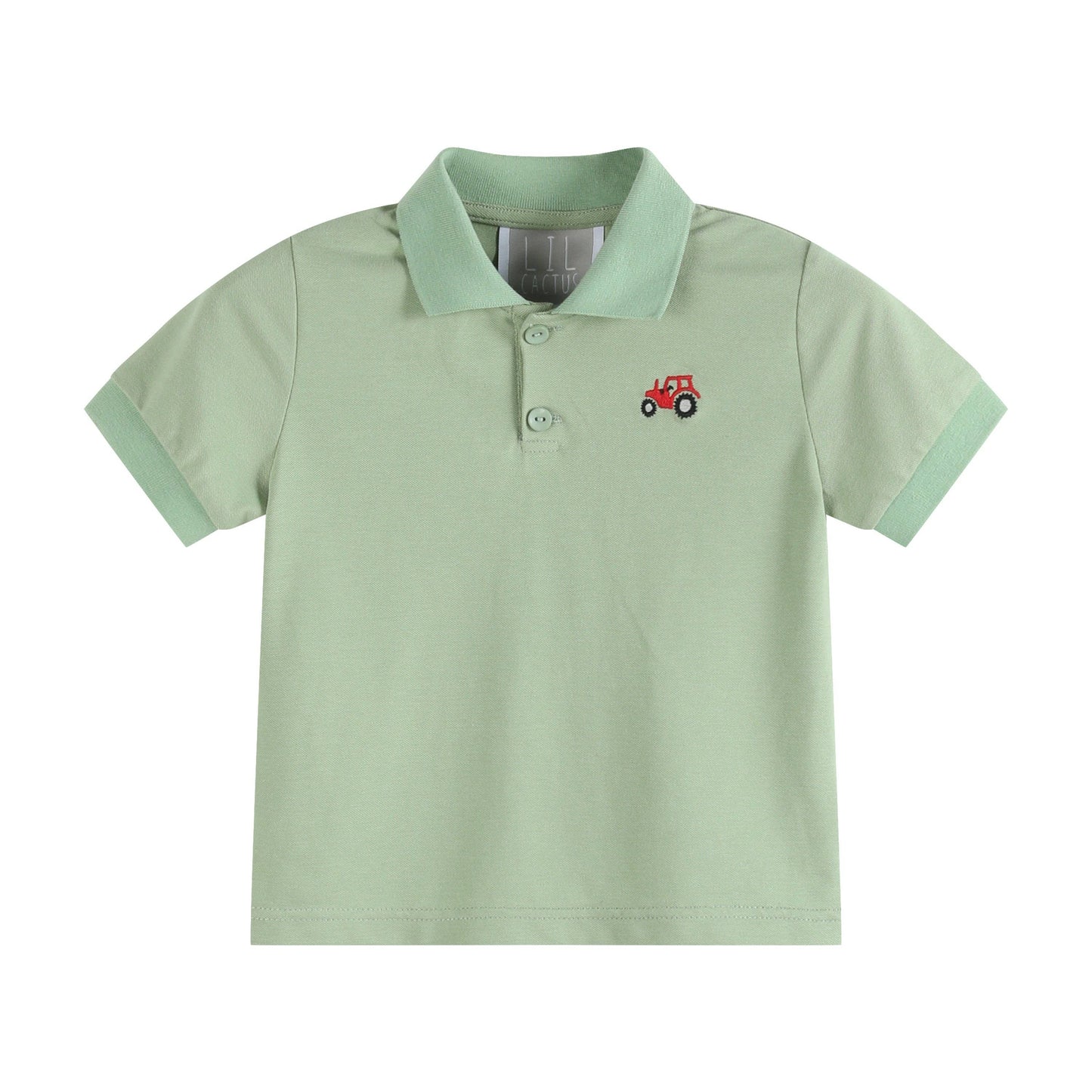 Green Tractor Polo Shirt