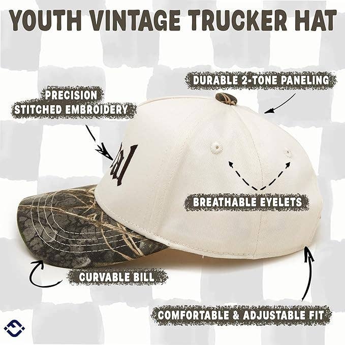 Kid/Baby Feral Wood Camo/Beige Hat