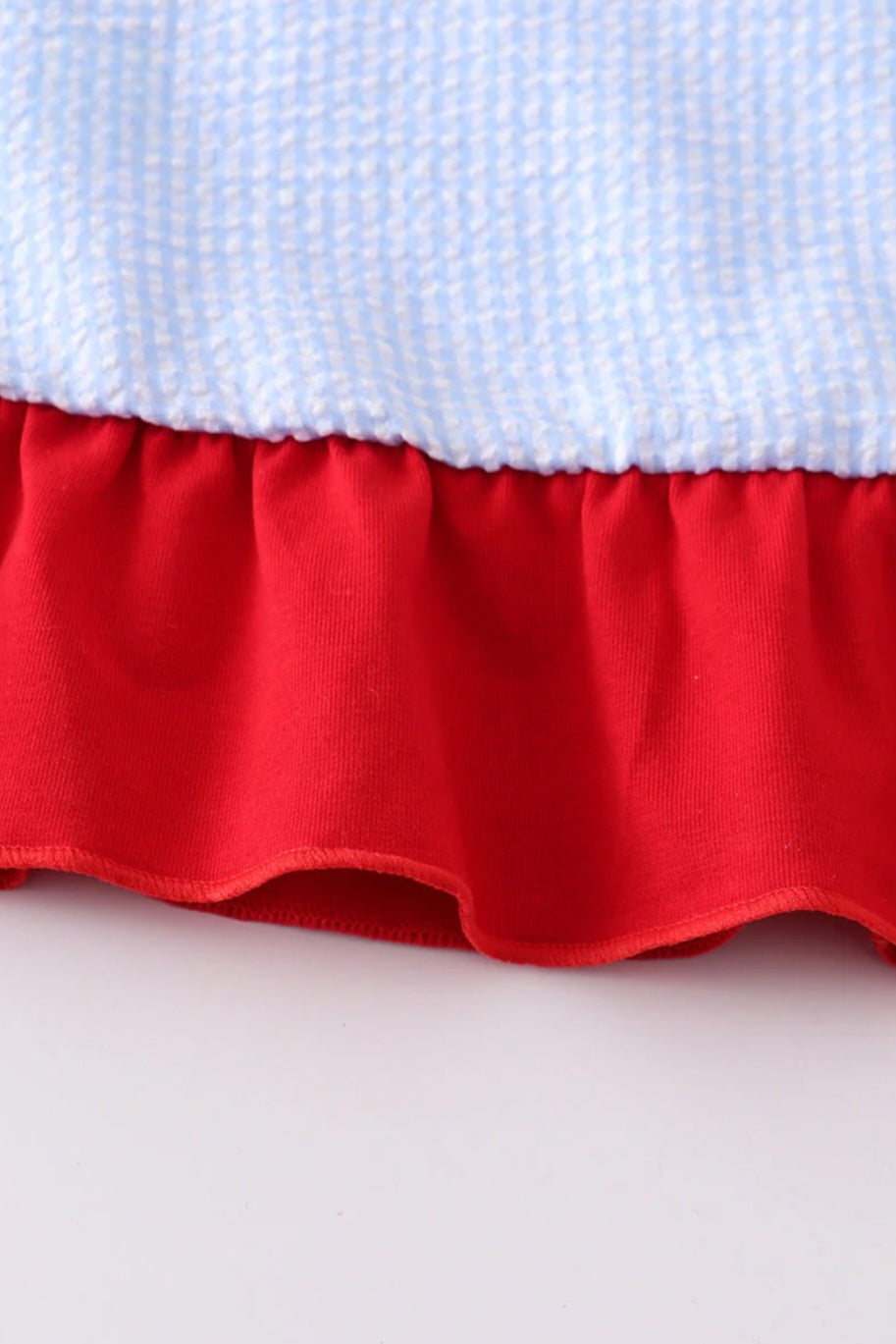 Girls Patriotic Flag Dress