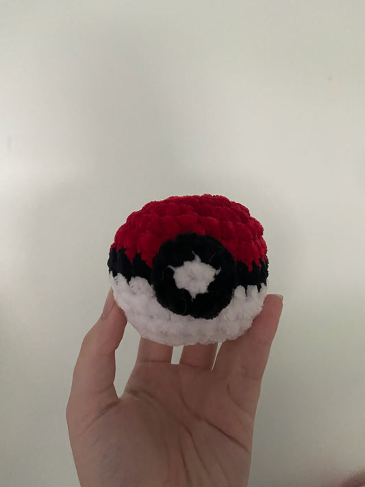 Poke-Ball Crocheted Stuffie