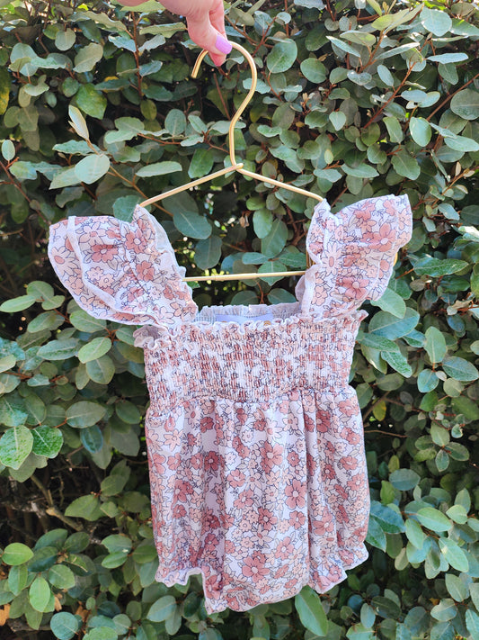 Spring Flowers Bubble Romper