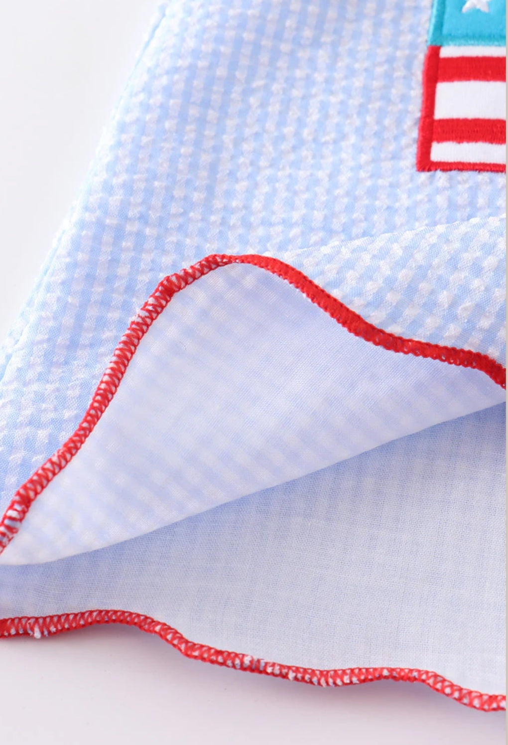 Baby Girls Patriotic Flag Short Set