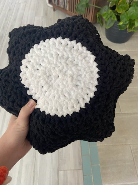 Crocheted Flower Pillow Stuffie