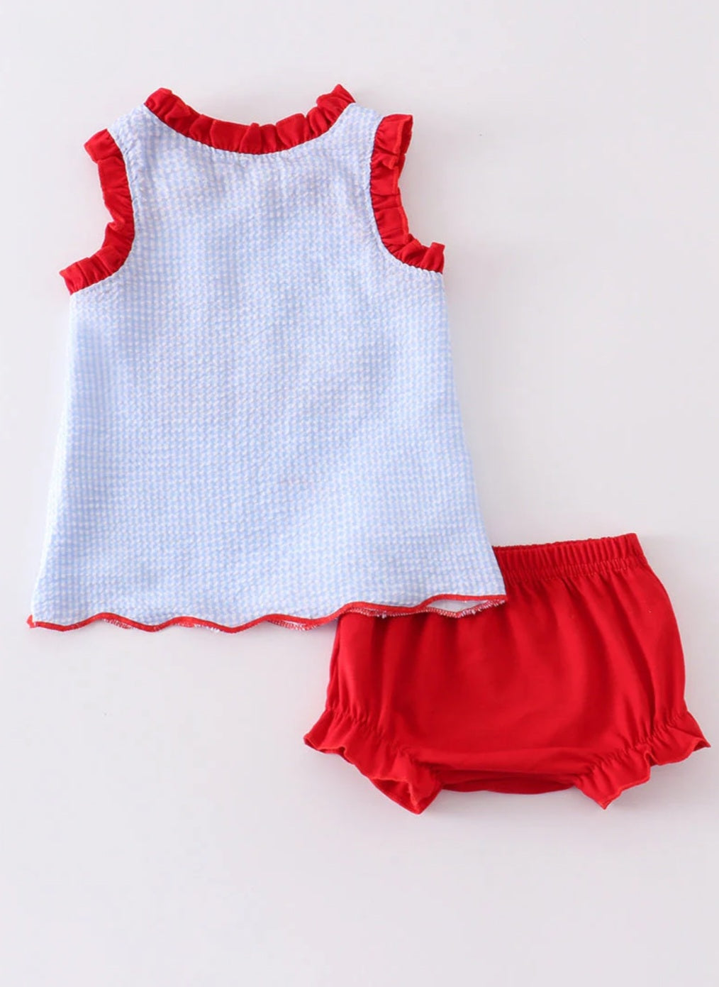 Baby Girls Patriotic Flag Short Set