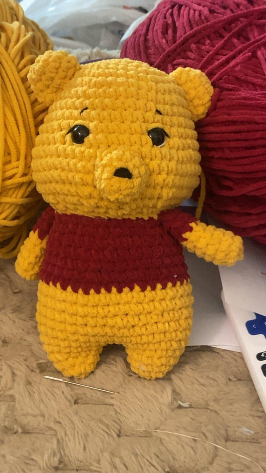 Story Time Character-Crocheted Bear Stuffie
