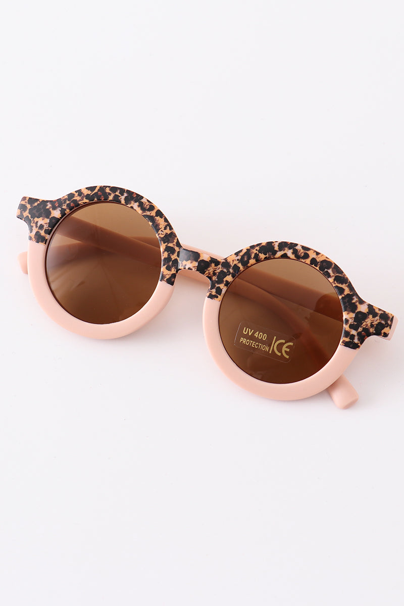 Retro Leopard Print Girls Sunglasses